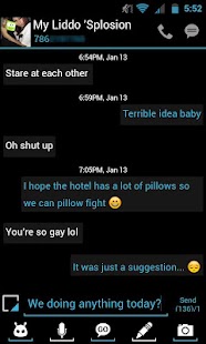 Go SMS Theme Ice Cream Minimal Screenshots 2