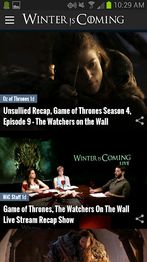 Game of Thrones News App - WiC