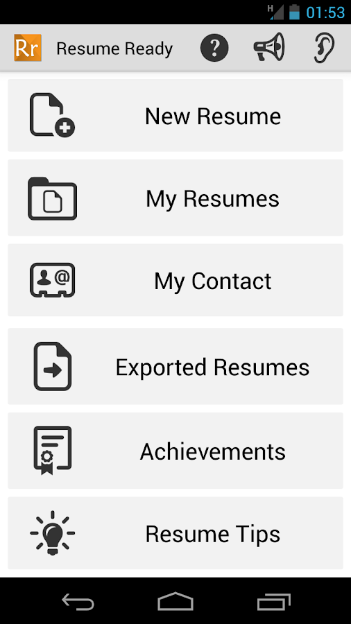 description welcome to resume ready the best mobile resume builder and ...
