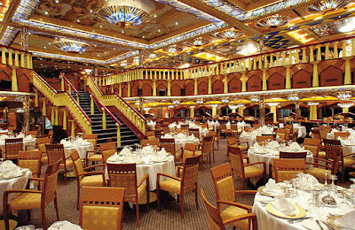 The Raffaello 1965 restaurant, one of Costa Fortuna's main dining rooms. 