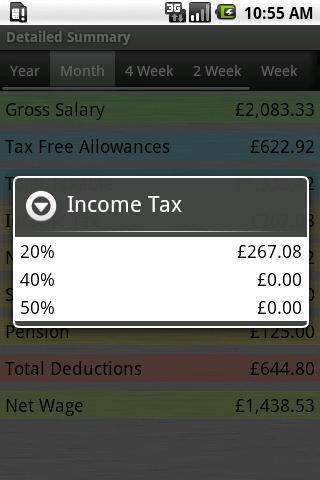 PAYE Tax Calculator Pro Screen 3