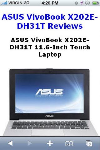 X202EDH31T Laptop Reviews