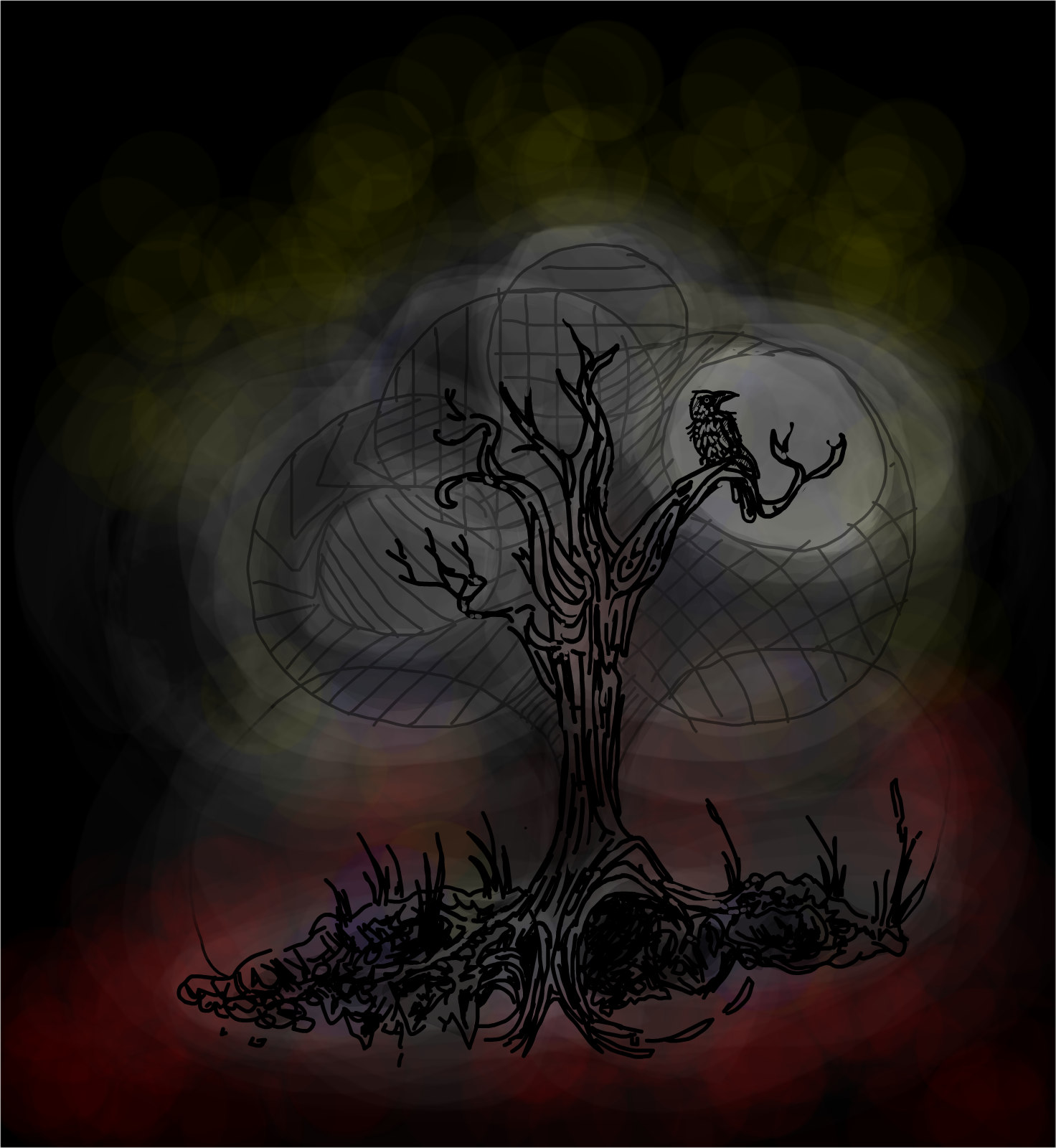 ghost tree colored