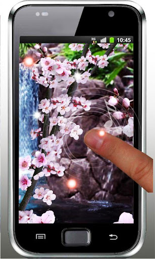 【免費個人化App】Sakura Waterfall livewallpaper-APP點子