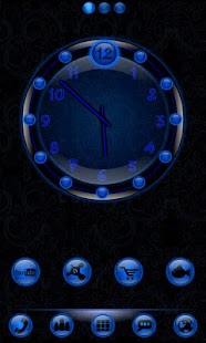 How to install Sleek Blue Clock Widget 1.0 mod apk for android