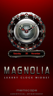 MAGNOLIA Luxury Clock Widget