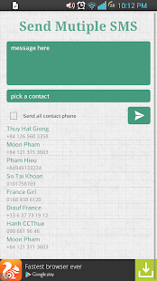 Send Multiple SMS Screenshots 1