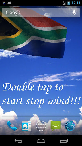 3D South Africa Flag LWP