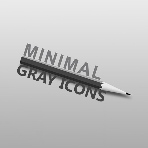 MINIMAL GRAY ICONS APEX NOVA LOGO-APP點子