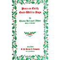 Peace on Earth  Good-will to logo