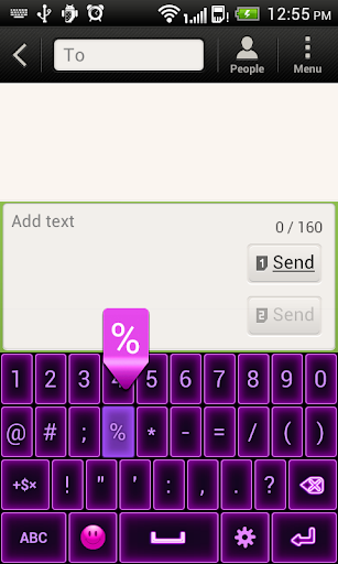 Swipe Purple Keyboard