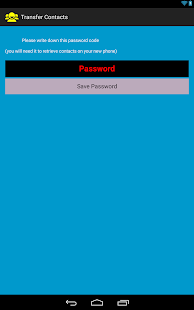 Transfer Contacts Screen 2