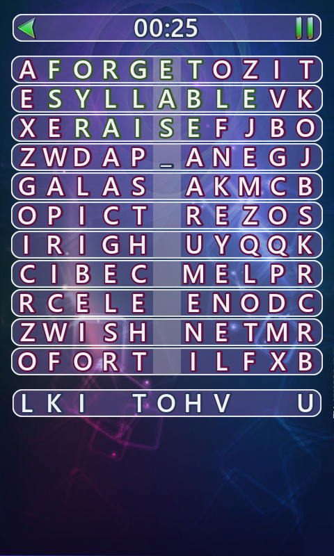 Android application Hidden Words+ screenshort