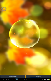 Autumn Bubbles LWP poster 3