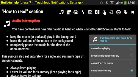 Touchless Notifications Free - Voice Announcer poster 18