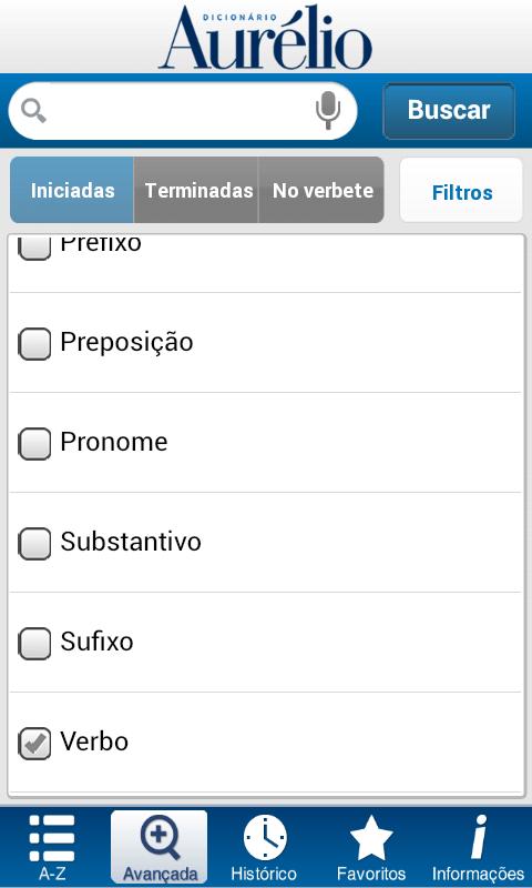 Dicionário Aurélio Smartphone - screenshot