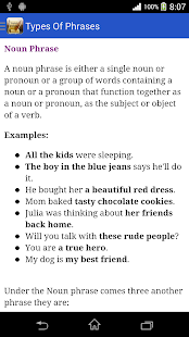 English Grammar Study Book - screenshot thumbnail
