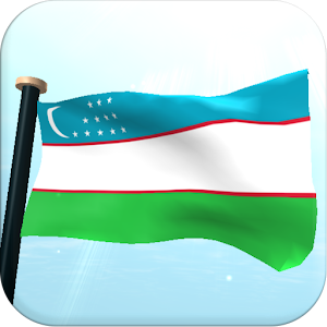 Uzbekistan Flag 3D Wallpaper