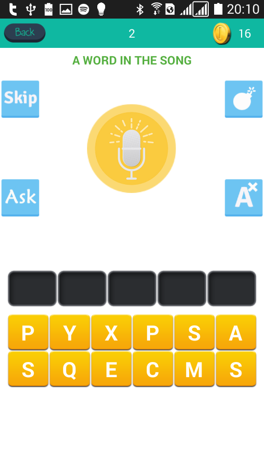 Name that Tune Screen 2