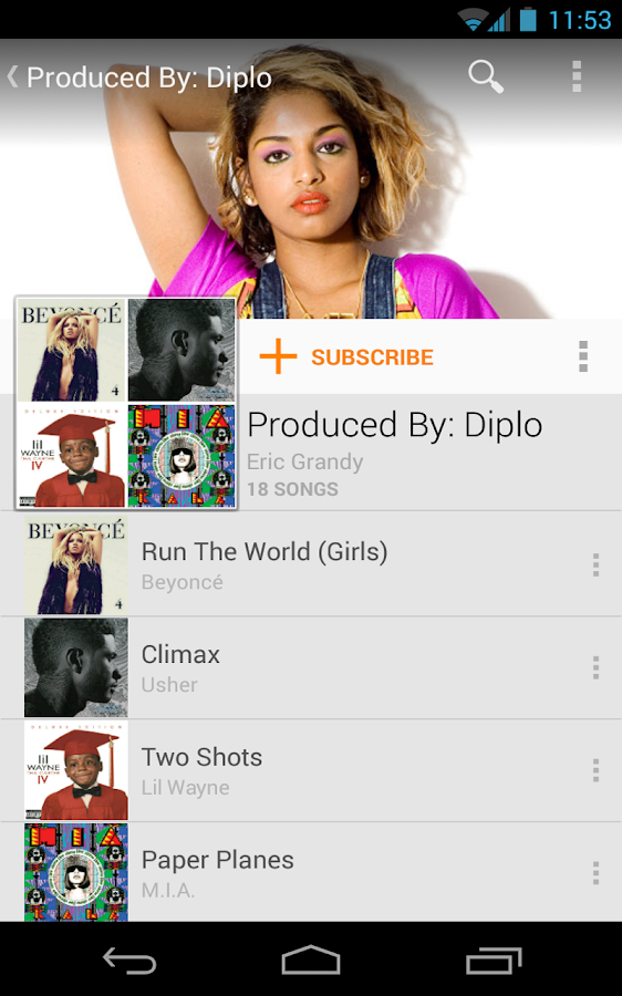 Google Play Music - screenshot