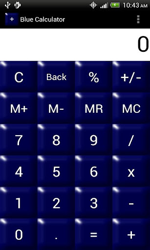 Blue Calculator