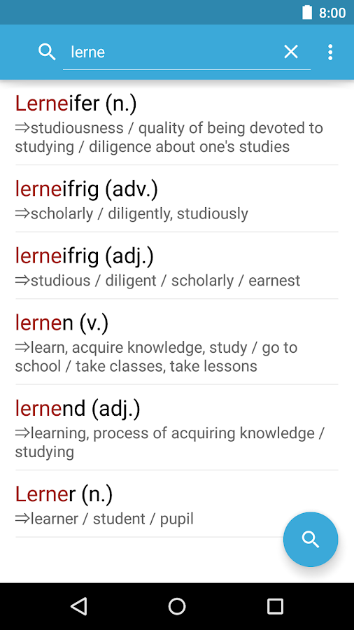 German English Dictionary Android Apps on Google Play