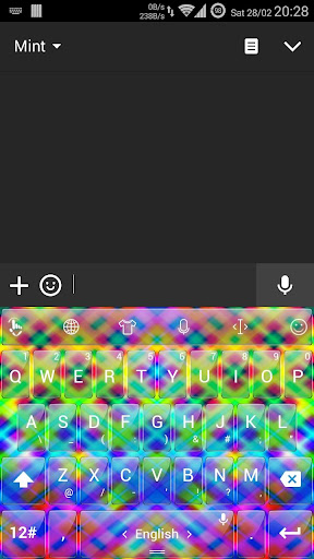 T Glass Plaid TouchPal Theme