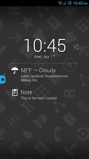 Clipboard on DashClock