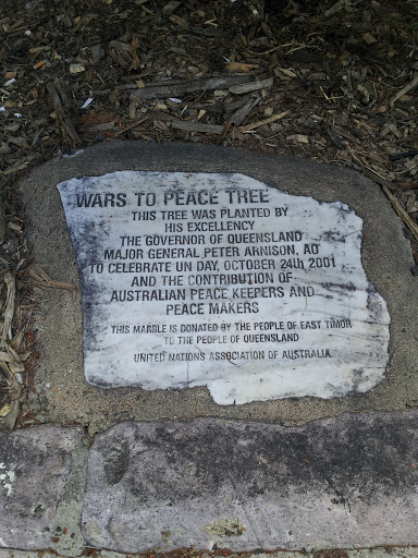 Wars to Peace Tree Plaque