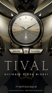 Free Download TIVAL Designer Clock Widget APK for PC