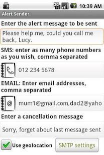 Free Download Alert SMS Email Sender APK