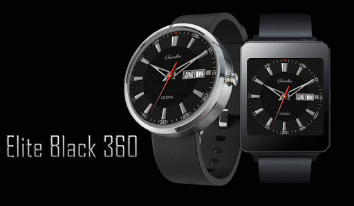 Elite Black Watchface Moto 360