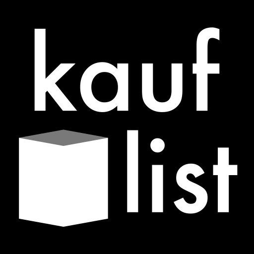 kauflist BLACK Einkaufsliste LOGO-APP點子