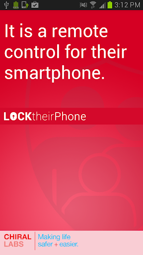 Lock TheirPhone screen control