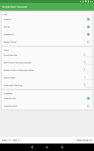 FRC Recycle Rush Calculator