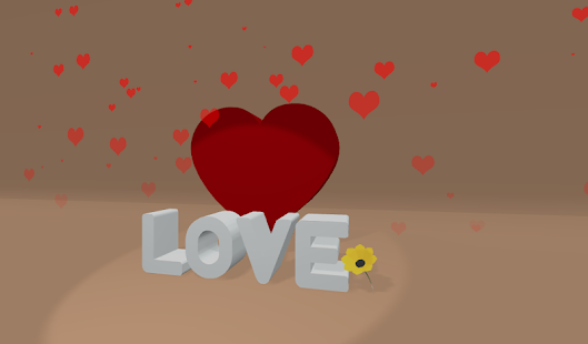 3D Love Hearts Live Wallpaper Screenshots 0