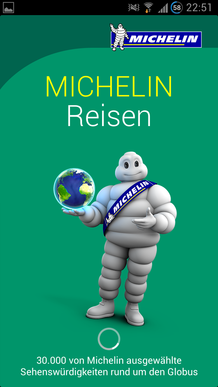 Android application Michelin Travel screenshort