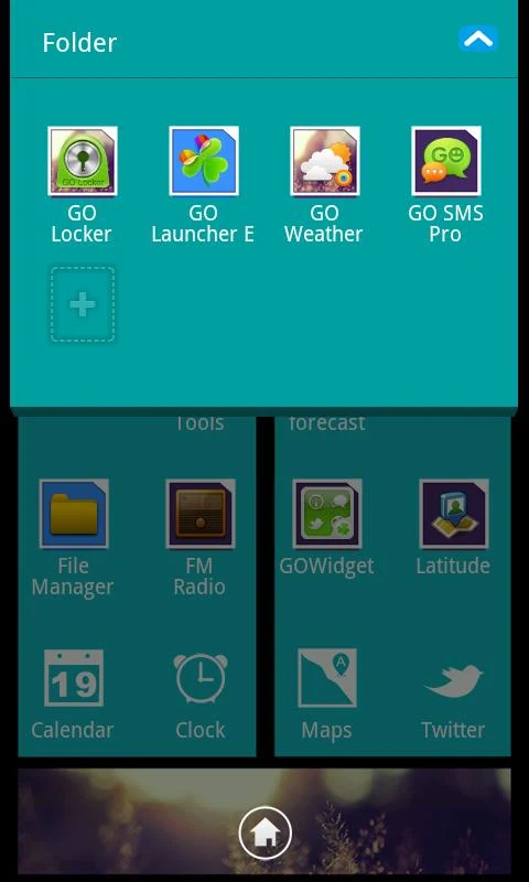 WP7blue Tema GO Launcher EX - screenshot