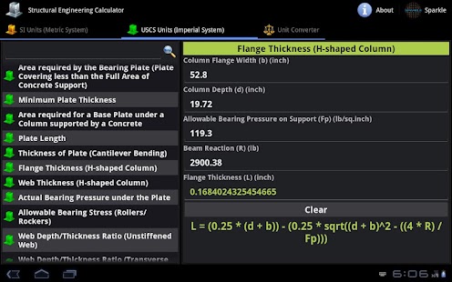 Structural Engineering Tablet Screenshots 3