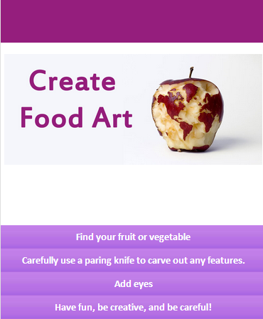 Create Food Art