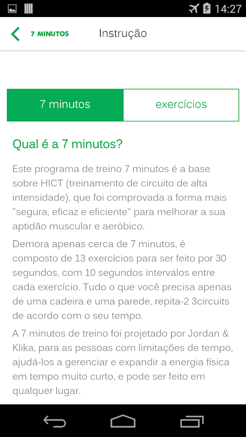 7 Minutos Treino - screenshot