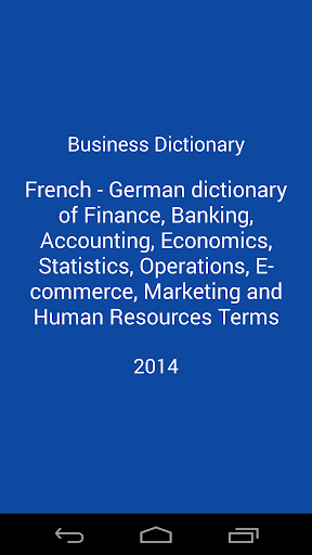 Wirtschaft Wörterbuch De-Fr