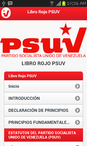 Libro Rojo del PSUV Venezuela