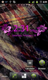 How to mod Pink Flowers Digital Clock lastet apk for pc