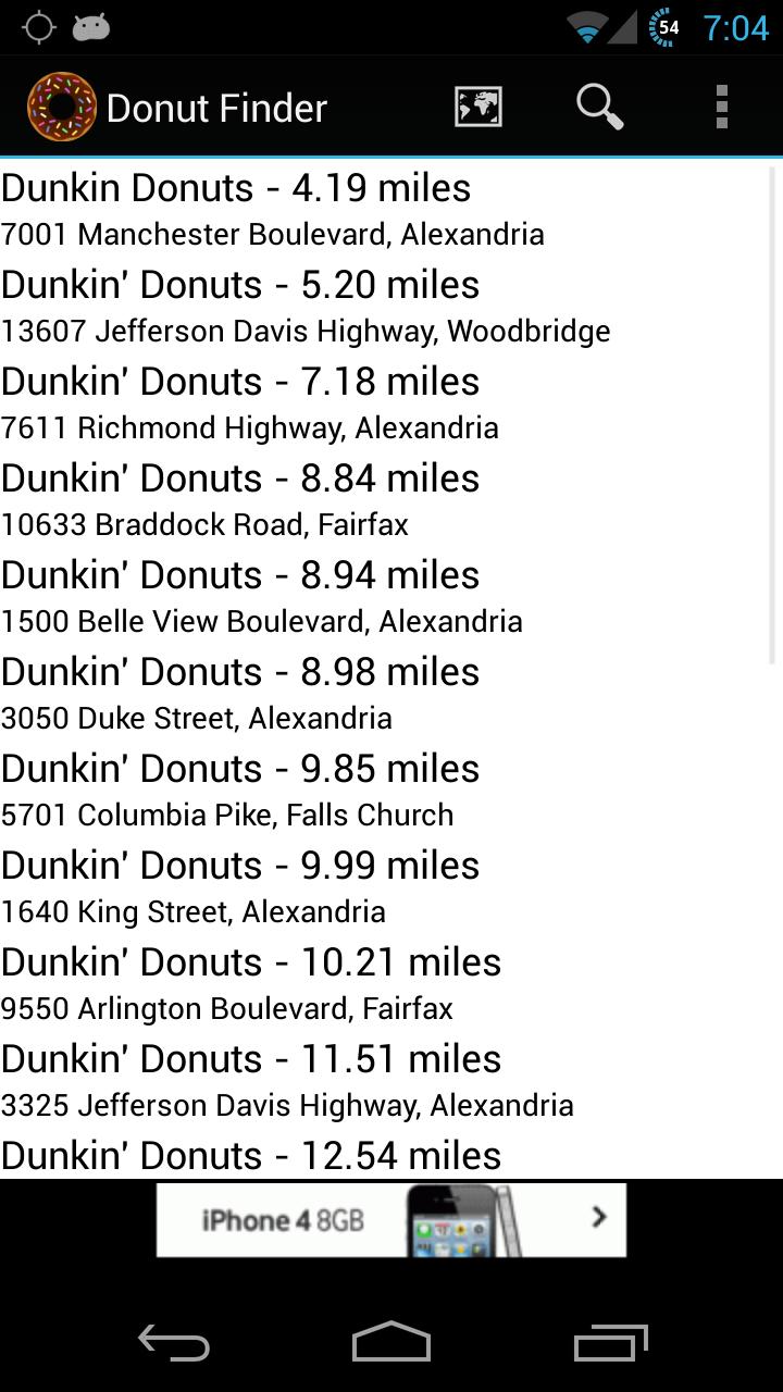 Donut Finder Pro Screen 2
