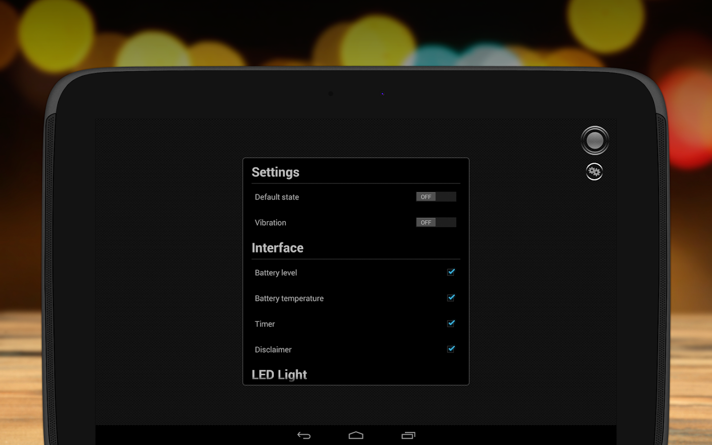 Lanterna - Tiny Flashlight ® - Screenshot