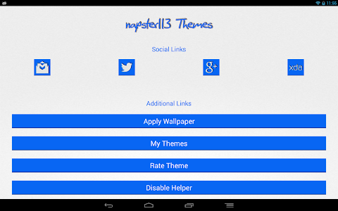 Screenshot Blue Square Launcher Theme v1.1