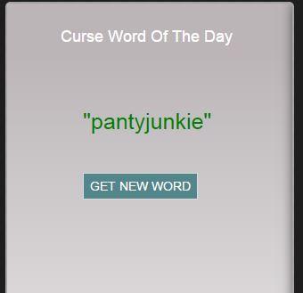 Curse Word of the Day