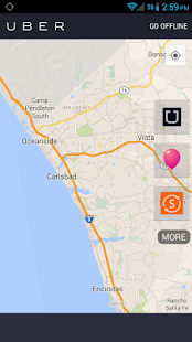 Android application Driver Bar (Uber Lyft Sidecar) screenshot