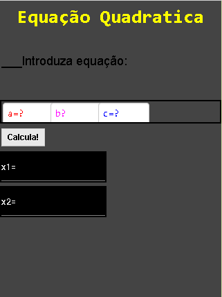 Equação Quadrática-Resolve